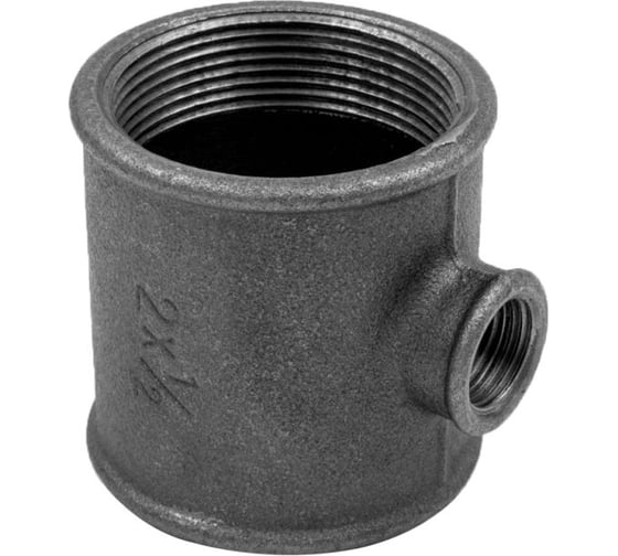 Тройник AV Engineering ред. 2x1 1/4 чугун черный AVEC431002114