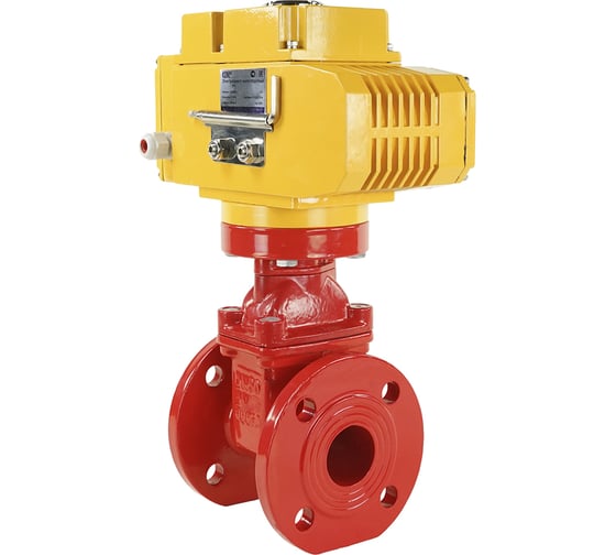 Клиновая задвижка DN.ru 30ч939р GGG50-EPDM-F4-RED Ду50 Ру16, электропривод MT-50 220В D040-05452
