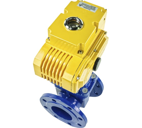 Клиновая задвижка DN.ru 30ч939р GGG50-EPDM-F4-BLUE Ду100 Ру16, электропривод MT-100 380В D040-00778