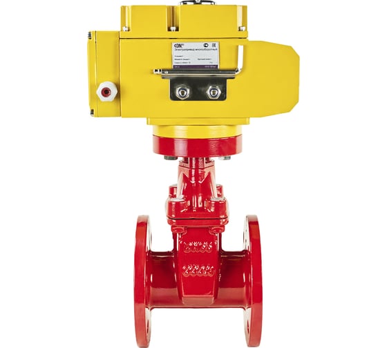 Клиновая задвижка DN.ru 30ч939р GGG50-EPDM-F4-RED Ду65 Ру16, электропривод MT-50 380В D040-00722