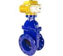 Клиновая задвижка DN.ru 30ч939р -200-16-GGG50-EPDM-F4-BLUE Ду200 Ру16 электропривод MT 380В D040-00799