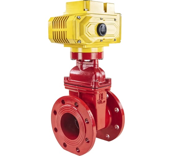 Клиновая задвижка DN.ru 30ч939р GGG50-EPDM-F4-RED Ду125 Ру16, электропривод MT-200 380В D040-00734