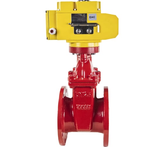 Клиновая задвижка DN.ru 30ч939р GGG50-EPDM-F4-RED Ду125 Ру16, электропривод MT-200 220В D040-00733
