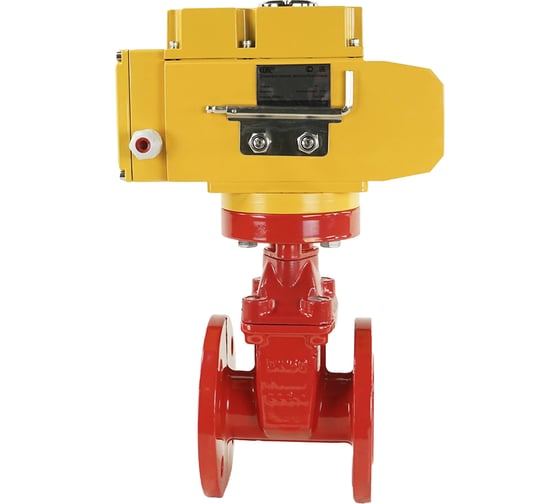 Клиновая задвижка DN.ru 30ч939р GGG50-EPDM-F4 RED Ду50 Ру16, электропривод MT-100 380В D040-00716