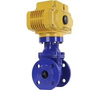 Задвижка клиновая DN.ru 30ч939р Ду40 Ру16 с электроприводом MT-100 380В, цвет - синий D040-00758