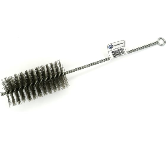 Щетка ерш EuroBrush Д50x100x300 с хв-м + кольцо, ворс гофр сталь 0,30 (код 14-047) EB-T816250 1