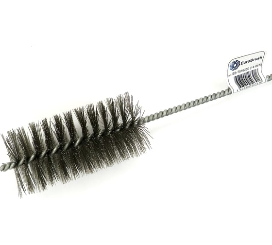Щетка ерш EuroBrush Д50x100x300 с хв-м + кольцо, ворс гофр сталь 0,30 (код 14-047) EB-T816250