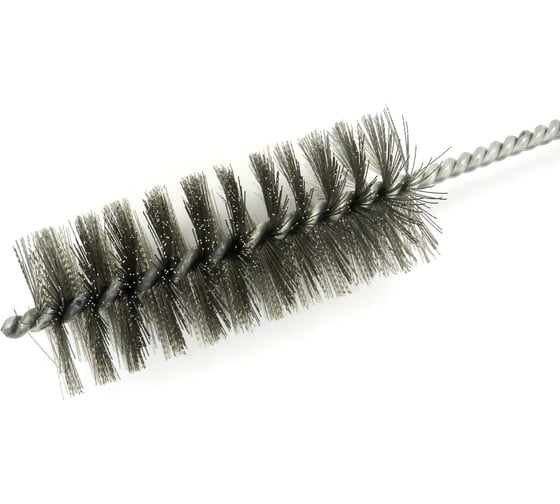 Щетка ерш EuroBrush Д40x100x300 с хв-м + кольцо, ворс гофр сталь 0,25 (код 14-037) EB-T816240