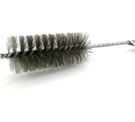Щетка ерш EuroBrush Д40x100x300 с хв-м + кольцо, ворс гофр сталь 0,25 (код 14-037) EB-T816240