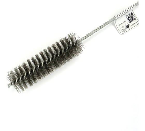 Щетка ерш EuroBrush Д30x100x300 с хв-м + кольцо, ворс гофр сталь 0,20 код 14-027 EB-T816230