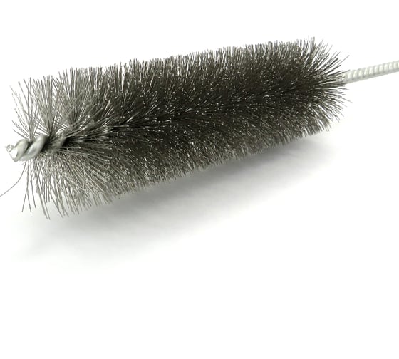 Щетка ерш EuroBrush Д30x100x300 с хв-м + кольцо, ворс гофр сталь 0,20 код 14-027 EB-T816230