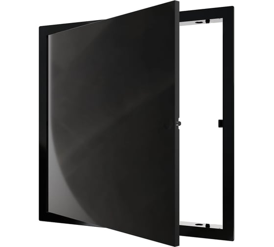 Люк ревизионный EVECS  LN фланец 300x300 нажимной 327x327 пластик Black L3030N black