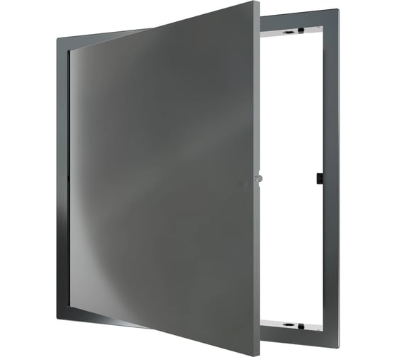 Люк ревизионный EVECS  LN фланец 300x300 нажимной 327x327 пластик Gray L3030N gray
