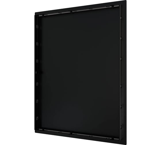 Люк ревизионный EVECS  LN фланец 300x400 нажимной 327x427 пластик Black L3040N black