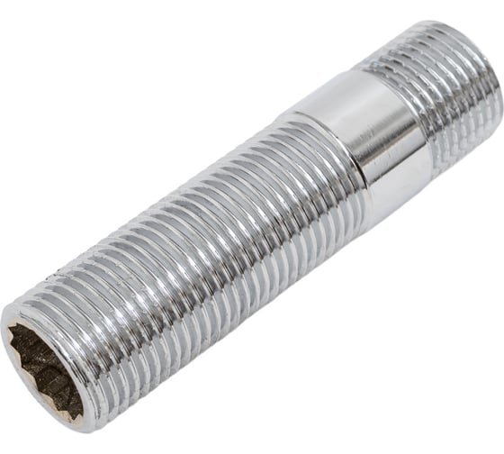 Сгон хромированный Millennium 1/2" х 80мм с наружной резьбой NSUM1208 1