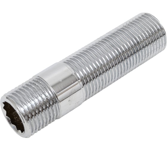 Сгон хромированный Millennium 1/2" х 80мм с наружной резьбой NSUM1208