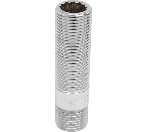 Сгон хромированный Millennium 1/2" х 80мм с наружной резьбой NSUM1208
