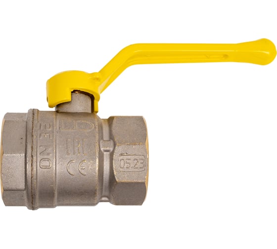 Кран шаровой латунный LD Pride 47.32.В-В.Р GAS Ду 32 Ру 25 рычаг с биркой LD 47.361.32