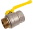 Кран шаровой латунный LD Pride 47.40.В-Н.Р GAS Ду 40 Ру 25 рычаг с биркой LD 47.363.40 2