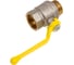 Кран шаровой латунный LD Pride 47.40.В-Н.Р GAS Ду 40 Ру 25 рычаг с биркой LD 47.363.40 3
