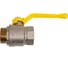 Кран шаровой латунный LD Pride 47.40.В-Н.Р GAS Ду 40 Ру 25 рычаг с биркой LD 47.363.40 4