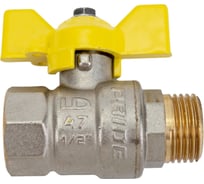 Кран газ шаровой LD Pride 1/2" вн/нар бабочка 537158