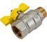 Кран шаровой латунный LD PRIDE Pride 47.15.В-Н.Б GAS Ду 15 Ру 40 бабочка с биркой LD 47.362.15 2