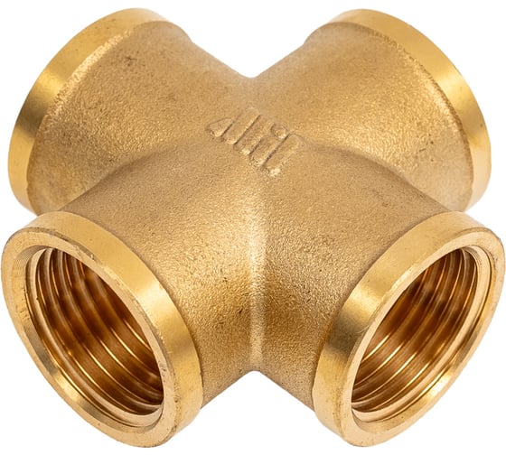 Крестовина латунная Millennium 1/2x1/2x1/2x1/2 с внутренней резьбой LKFF12