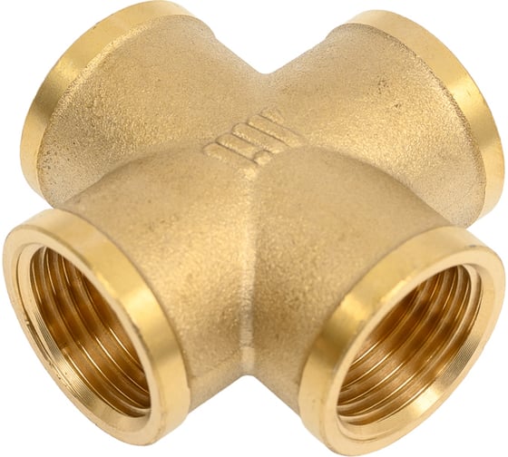 Крестовина латунная Millennium 1/2x1/2x1/2x1/2 с внутренней резьбой LKFF12