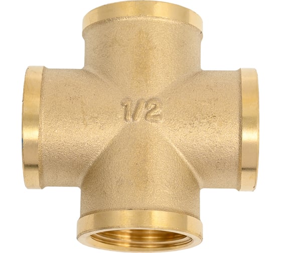 Крестовина латунная Millennium 1/2x1/2x1/2x1/2 с внутренней резьбой LKFF12