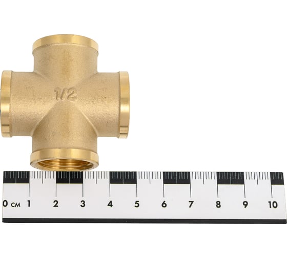 Крестовина латунная Millennium 1/2x1/2x1/2x1/2 с внутренней резьбой LKFF12
