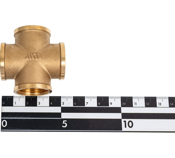 Крестовина латунная Millennium 3/4x3/4x3/4x3/4 с внутренней резьбой LKFF34
