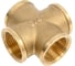 Крестовина латунная Millennium 3/4x3/4x3/4x3/4 с внутренней резьбой LKFF34 2