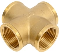Крестовина латунная Millennium 1x1 х 1x1 с внутренней резьбой LKFF10