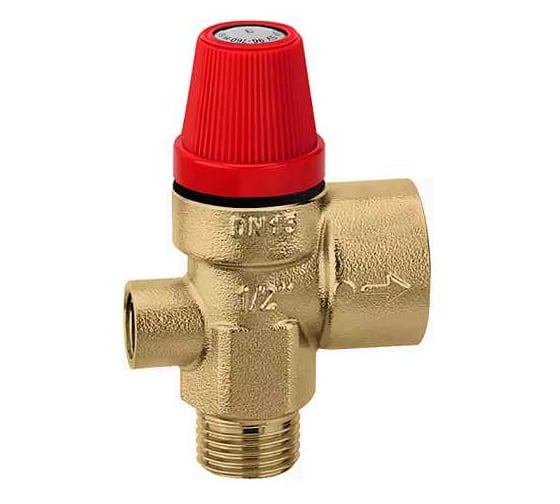 Предохранительный клапан Millennium 1/2" ш./г. под манометр (3 бар) PKMM1203