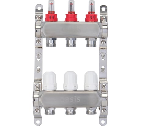 Коллекторная группа OASIS с расх., 3-вых. НЕРЖ 1”3/4 KNB01-03