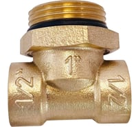 Тройник латунный переходной Апогей DN15x25x15 (1/2х1х1/2) 340001