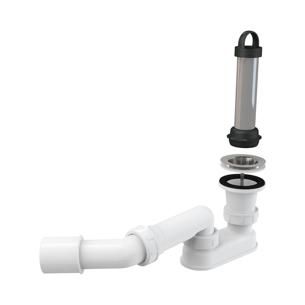 Сифон для душевого поддона Alca Plast с гидрозатвором и коленом A462-50 ...