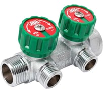 Регулирующий коллектор Millennium под евроконус 2 выхода 3/4" х1/2" MKRK23412