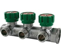 Регулирующий коллектор Millennium под евроконус 3 выхода 3/4" х1/2" MKRK33412