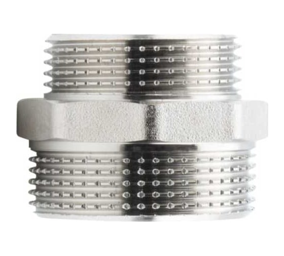 Ниппель переходной ALATO НР-НР 1 1/2"x1 1/4", латунь никелированная, 0104-4032 1