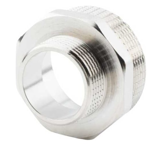 Ниппель переходной ALATO НР-НР 2"x1 1/4", латунь никелированная, 0104-5032
