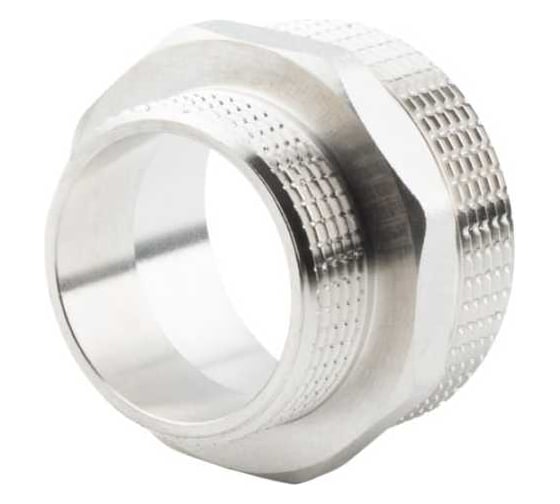 Ниппель переходной ALATO НР-НР 2"x1 1/2", латунь никелированная, 0104-5040