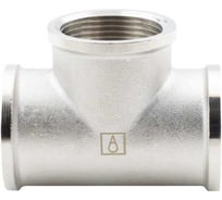 Тройник прямой ALATO ВР-ВР-ВР 1 1/4", латунь никелированная, 0111-3232