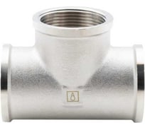 Тройник прямой ALATO ВР-ВР-ВР 1 1/2", латунь никелированная, 0111-4040