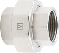 Американка прямая (разъемная муфта, сгон) ALATO ВР-ВР, латунь никелированная 3/4 (5/45) 0130-2020