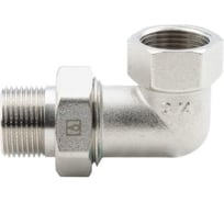 Американка угловая (разъемная муфта, сгон) ALATO ВР-НР, латунь никелированная 3/4 (5/45) 0133-2020