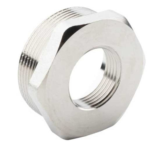 Футорка ALATO НР-ВР 2"x1", латунь никелированная, 0122-5025