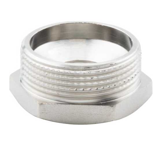 Футорка ALATO НР-ВР 1 1/2"x1/2", латунь никелированная, 0122-4015