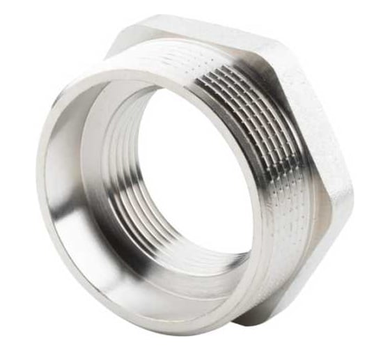 Футорка ALATO НР-ВР 2"x1 1/4", латунь никелированная, 0122-5032